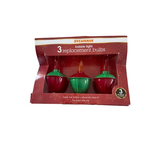 Sylvania Bubble Light 3 Replacement Bulbs Indoor Christmas - Picture 1 of 6